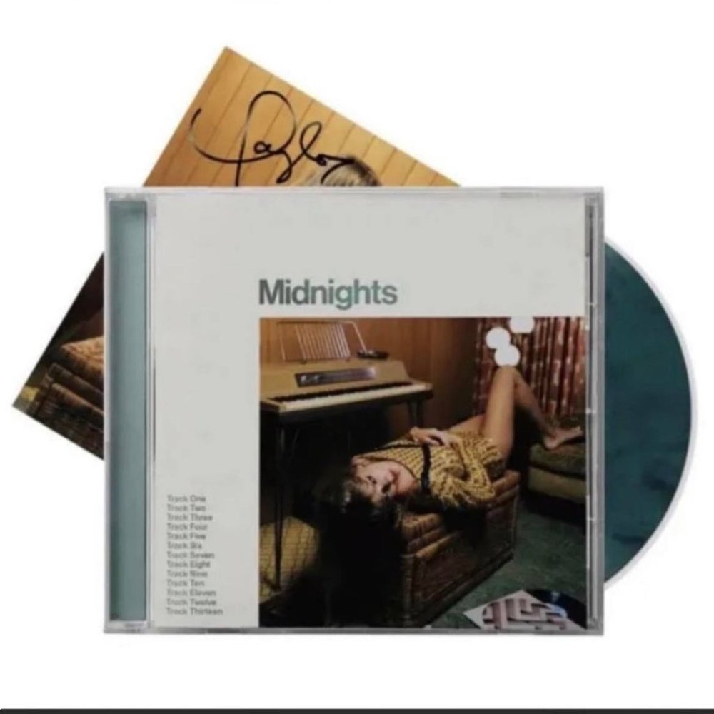 Signed Taylor Swift Midnights CD Jade Green Edition
